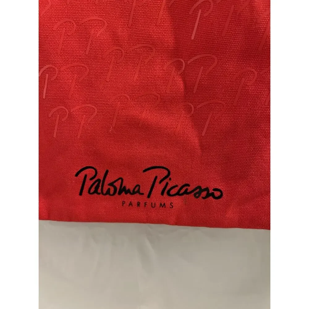 Paloma Picasso Parfums Red Tote Bag 13 X 16